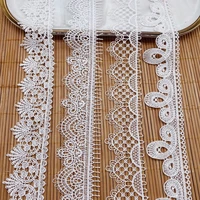 hollow lace polyester silk barcode unilateral lace embroidery clothing accessories