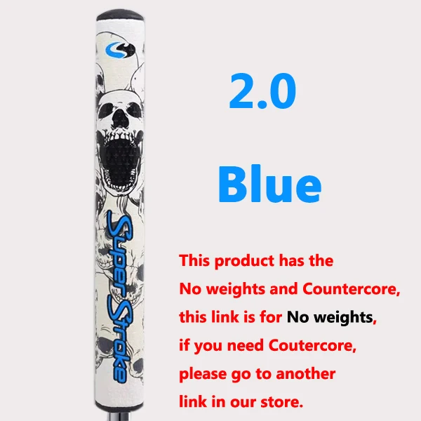 2.0No weights blue Супер Стро* череп новейший клюшки тонкий 2,0/3,0/захват без веса клюшки для гольфа ультра светильник клюшки для гольфа - Цвет: 2.0No weights blue