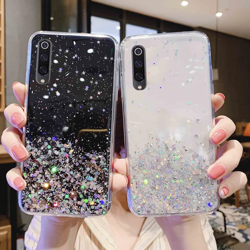 

Luxury Tpu Starry Sky Transparent Phone Case for Xiaomi Redmi K30 K20 Pro Shockproof Phone Case for Redmi Note 8T 8 7 6 5 Pro