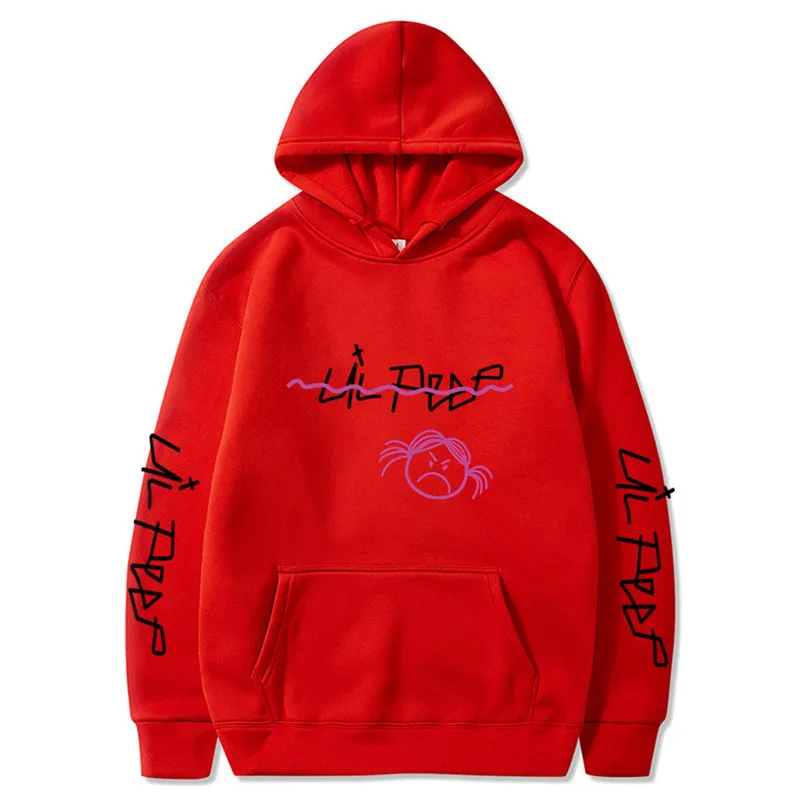 Lil Peep толстовки Love lil. peep красные толстовки пуловер с капюшоном толстовки мужские/женские sudaderas cry Детские уличные толстовки с капюшоном для мужчин