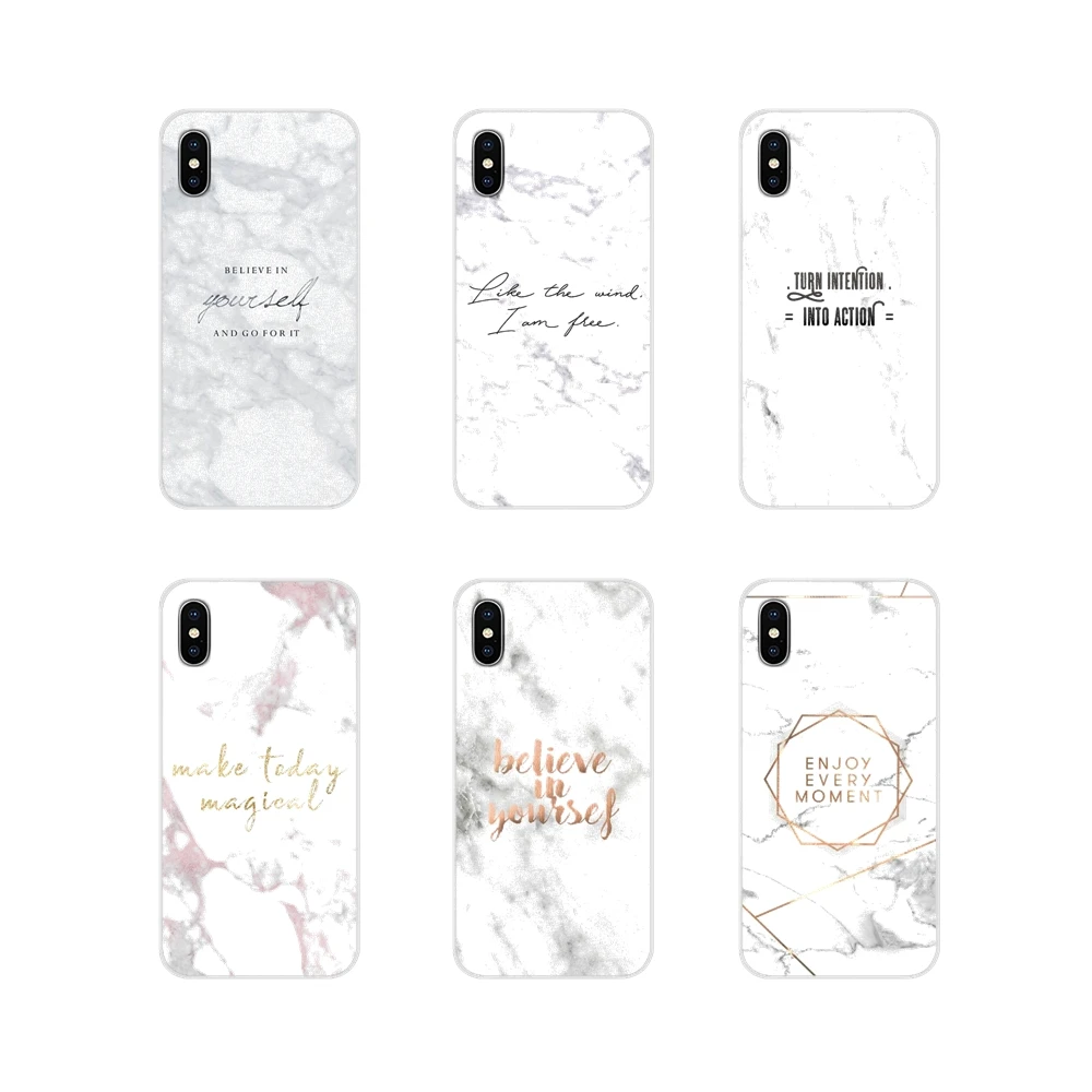 Чехол для мобильного телефона Xiaomi Redmi 4A S2 Note 3 3S 4 4X 5 Plus 6 7 6A Pro Pocophone F1 Gold Marble Pink Motivation