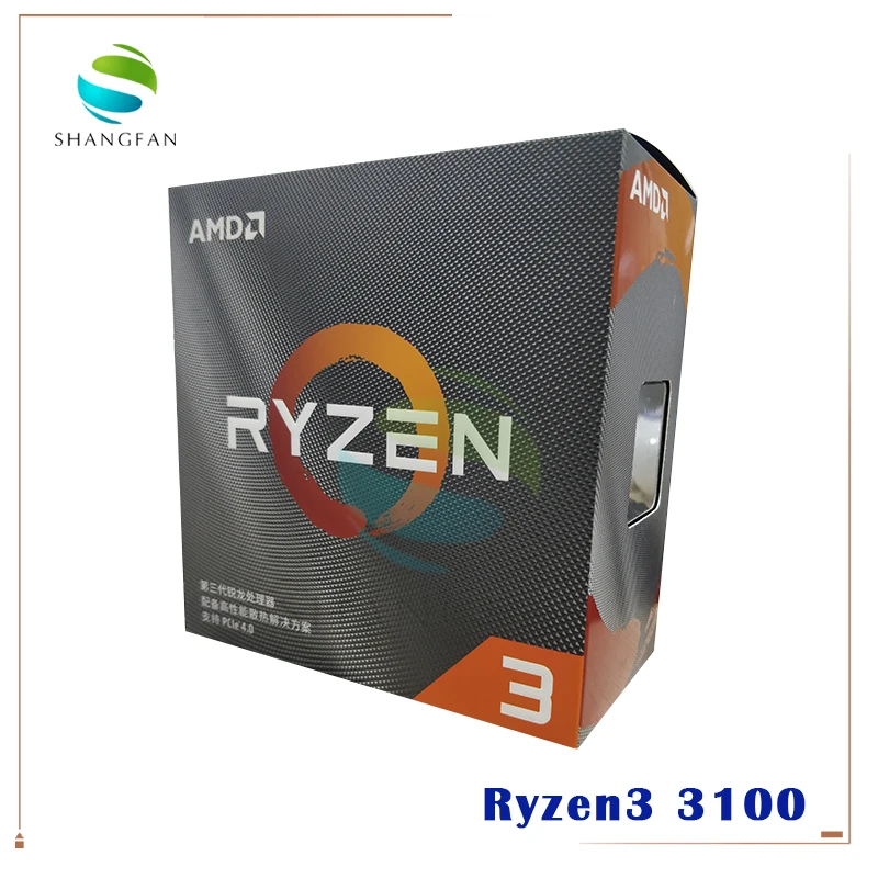 Процессор AMD Ryzen 3 3100 R3 6 ГГц четырехъядерный восьмипоточный процессор 65 Вт L3 = 16M 100