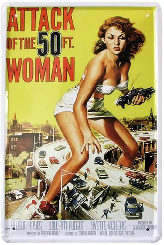 

EICOCO Sexy Girl pin-up (20x30cm) Retro Metal Tin Vintage Wall Art Sign