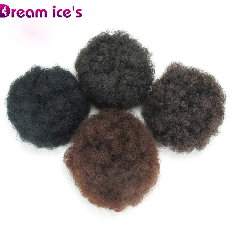 

Короткие вьющиеся афро-волосы с высокой буфами, с кулиской и зажимами для наращивания волос, изготовлены из синтетического мини-парика для ...