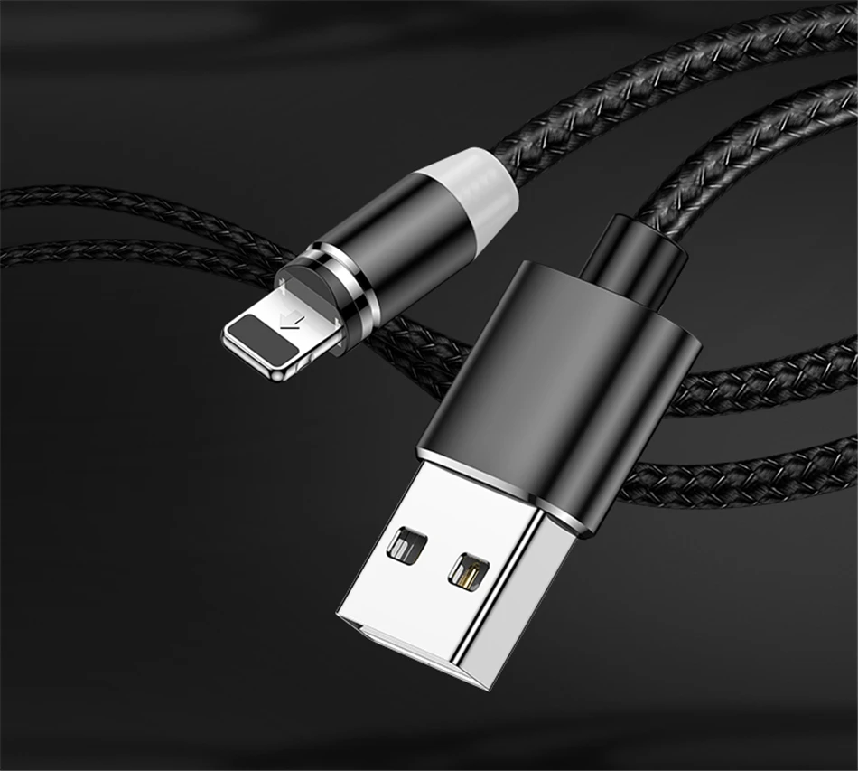 Магнитный светодиодный кабель MADATA Micro usb type C, магнитный usb-кабель для зарядки iPhone 11X7 8 XS Max XR huawei samsung xiaomi LG