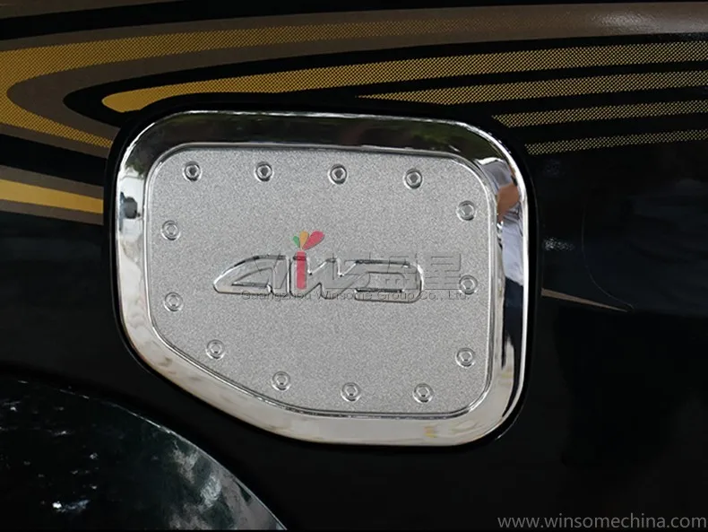 Для Toyota Land Cruiser 120 Prado FJ120 2003 2004 2005 2006 2007 2008 2009 хромированная крышка топливного бака Тюнинг автомобиля аксессуары