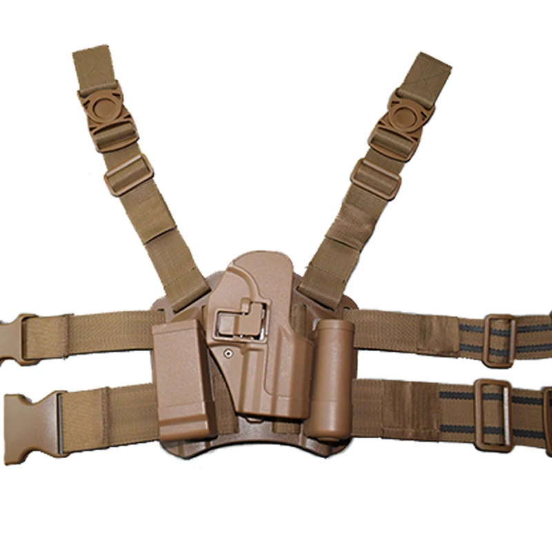 Tan Leg Holster Армейский Военный HK USP компактный ручной пистолет ремень/ножная кобура тактическая airsoft кобура для пистолета охотничий Пистолет Чехол кобура - Цвет: Tan Leg Holster