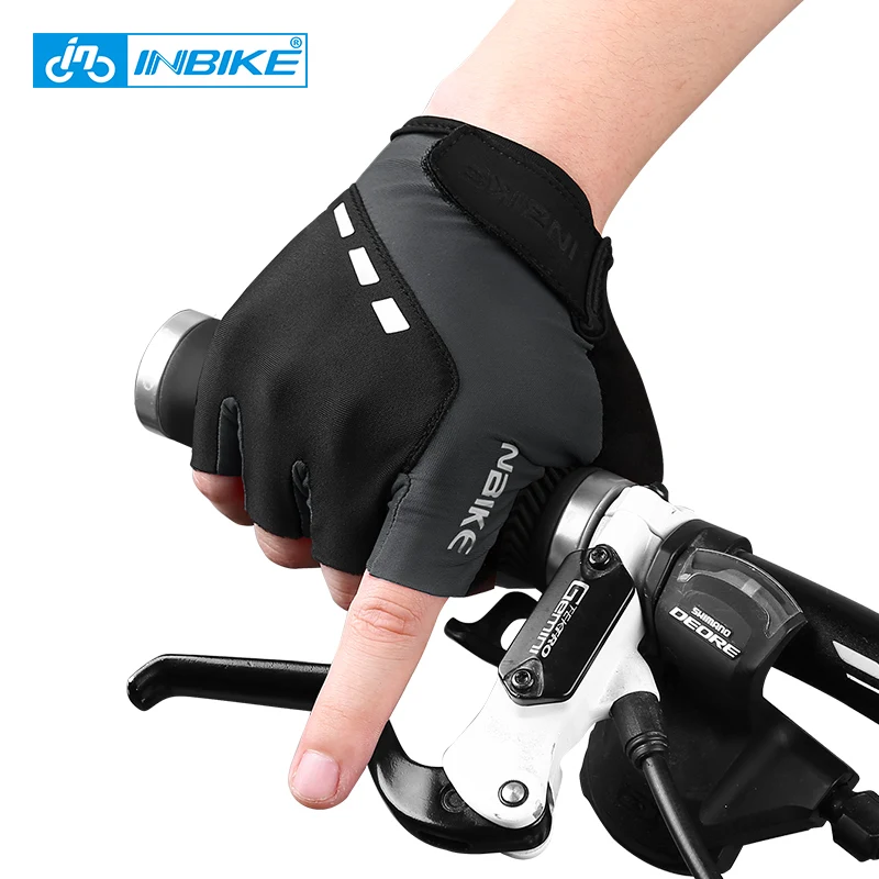 INBIKE перчатки для велоспорта, противоскользящие дышащие мотоциклетные перчатки для горного велосипеда, мужские и женские перчатки для езды на спортивном велосипеде