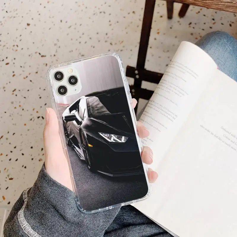 

Sports Cars Male pattern Phone Case Transparent soft For iphone 5 5s 5c se 6 6s 7 8 11 12 plus mini x xs xr pro max