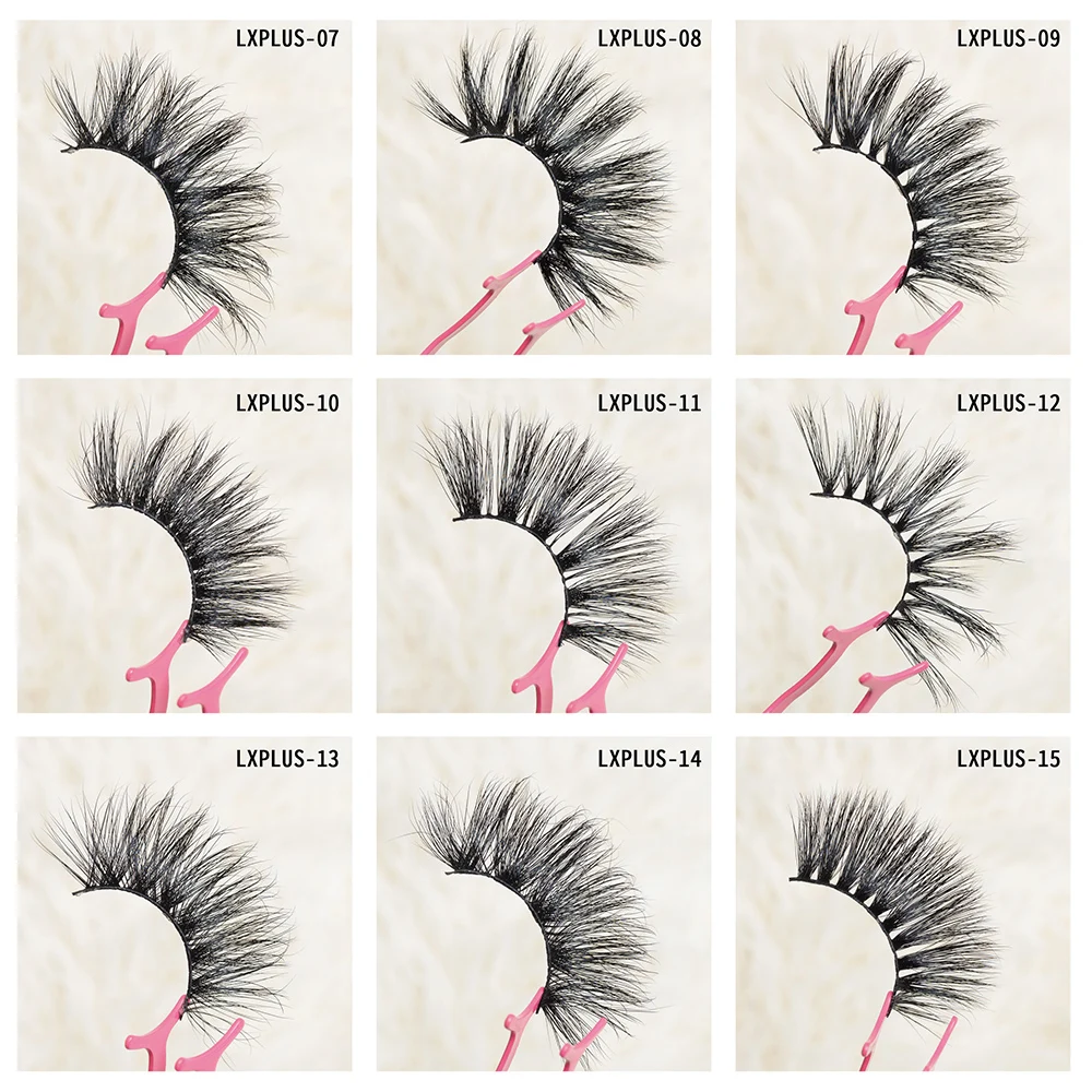 

Makeup 25mm Lashes 5D Mink Eyelashes High Volume Fluffy Long Lasting Natural False Eyelashes Eyelash Popular Eye Lashes