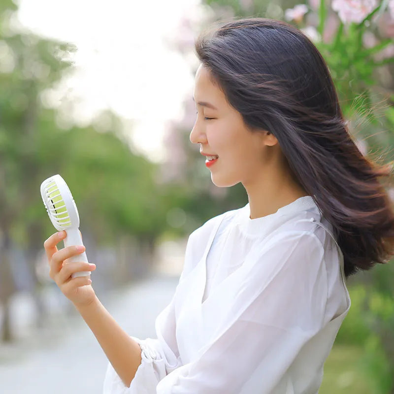 

4000Mah Battery Rechargeable Handheld Fan Portable Outdoors Using Air Cooling Fan