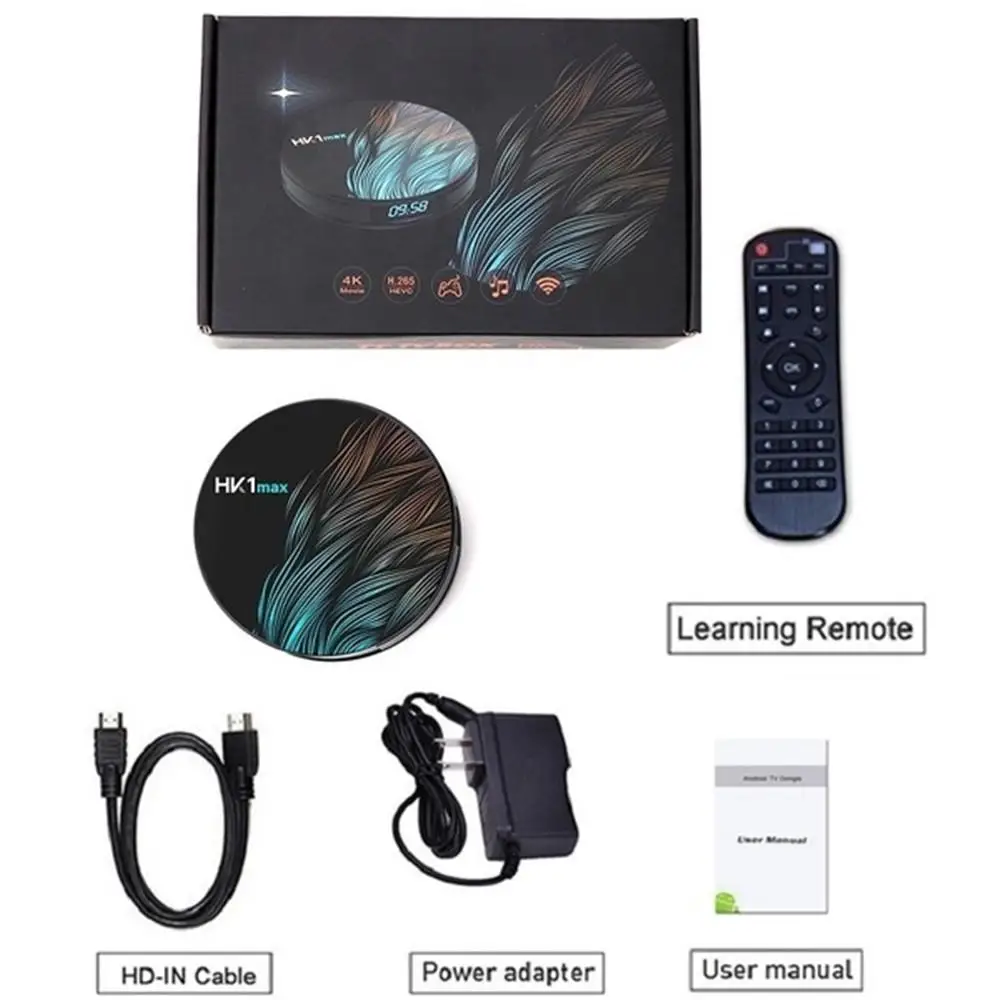Kuulee HK1 Max Smart tv Box Android 9 0 4 Гб 128 64 32 Rockchip 4K Wifi Netflix телеприставка медиаплеер коробка |