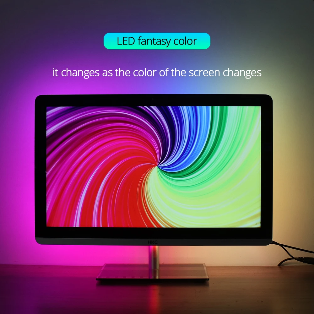 Светодиодсветильник лента WS2812B USB 5050 RGB 1 м 2 3 4 5 | Лампы и освещение