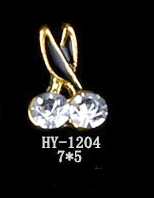 HY-1204 10pcs 10 шт./лот, сплав нейл-арта 3d с плоской задней частью красочные бриллианты ювелирные изделия Стразы для ногтей Советы украшения - Цвет: HY-1204 10pcs