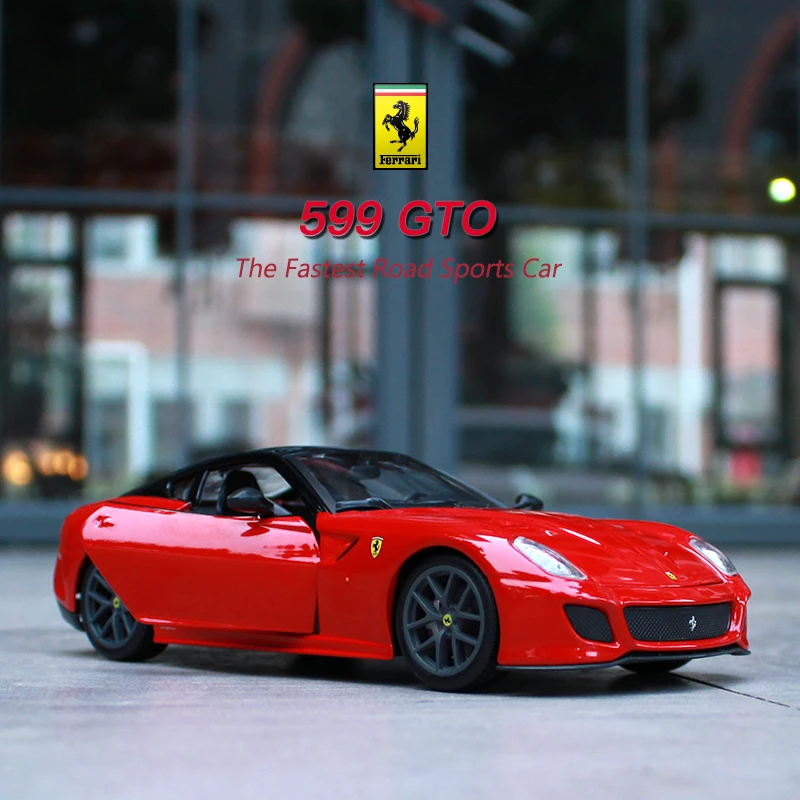 Весы Bburago 1/24 1:24 Ferrari 599 GTO Racing спортивный автомобиль литой Дисплей сплав