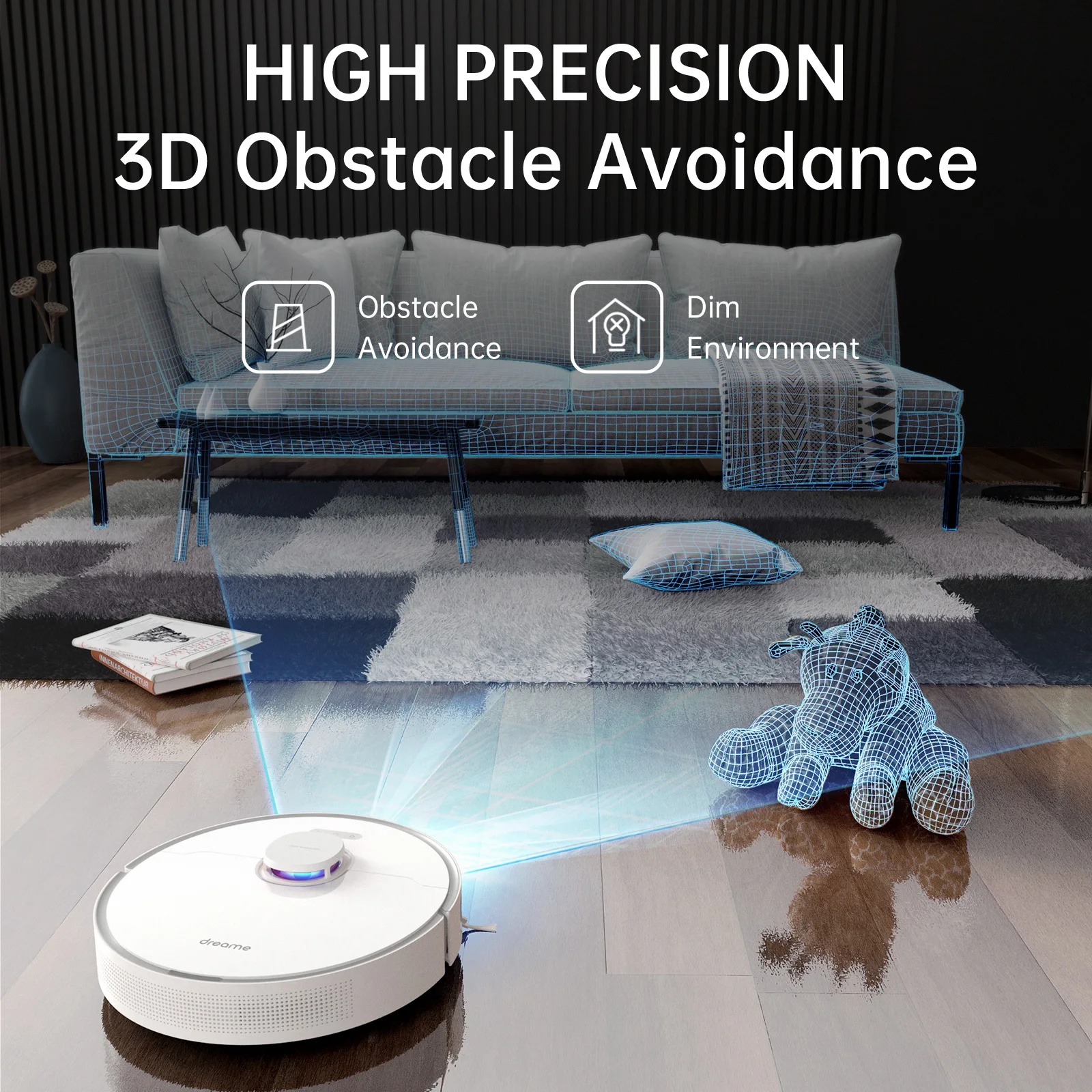 Dreame L10 Pro робот пылесос умный домашний 3D-лазерная навигация всасывание 4000 Па время