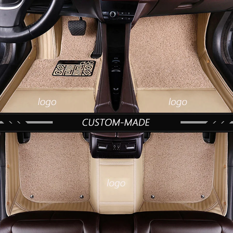 Новые кожаные автомобильные коврики на заказ для Volkswagen polo sedan touran 2007 golf 4 5 6 passat b5 b6 b7 Tiguan аксессуары ковер