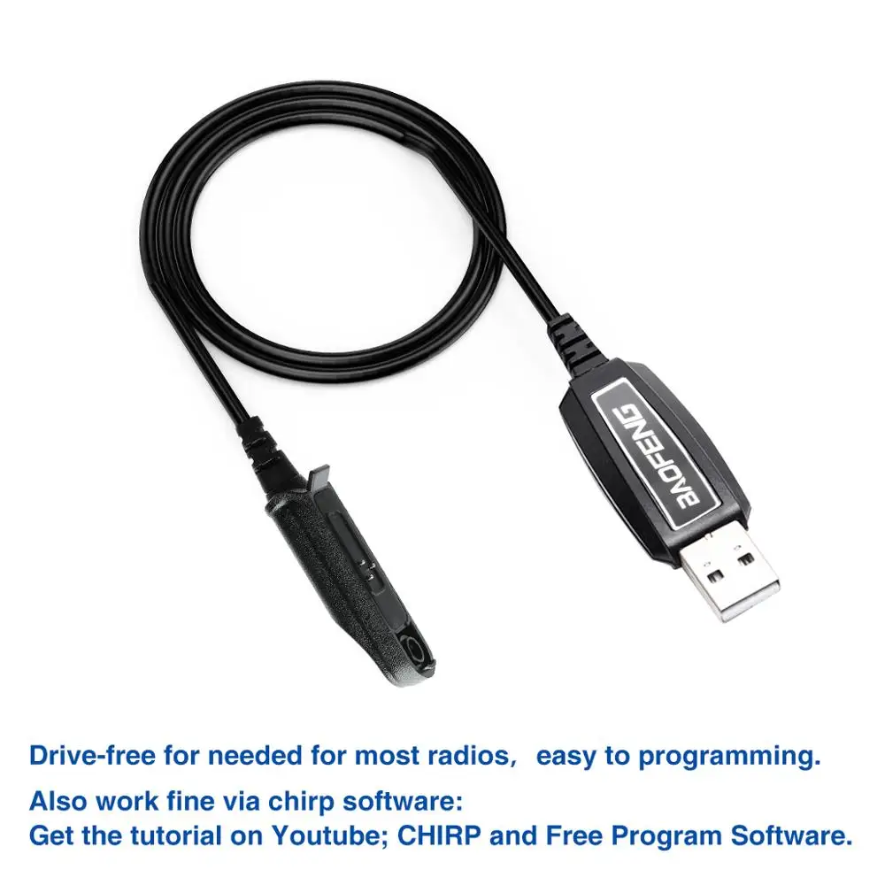 Обновленный водонепроницаемый USB-кабель для программирования Baofeng PL2303 |