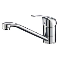 ruyage kitchen faucets single hole tap for kitchen rotating handle cold and hot water and bathroom basin chrome ry21