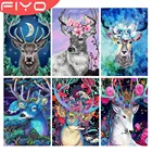 FIYO 5D олень Из алмазной вышивки камни в форме ромба круглый Алмазная мозаика, алмазная живопись мозаичная вышивка ручной работы подарок