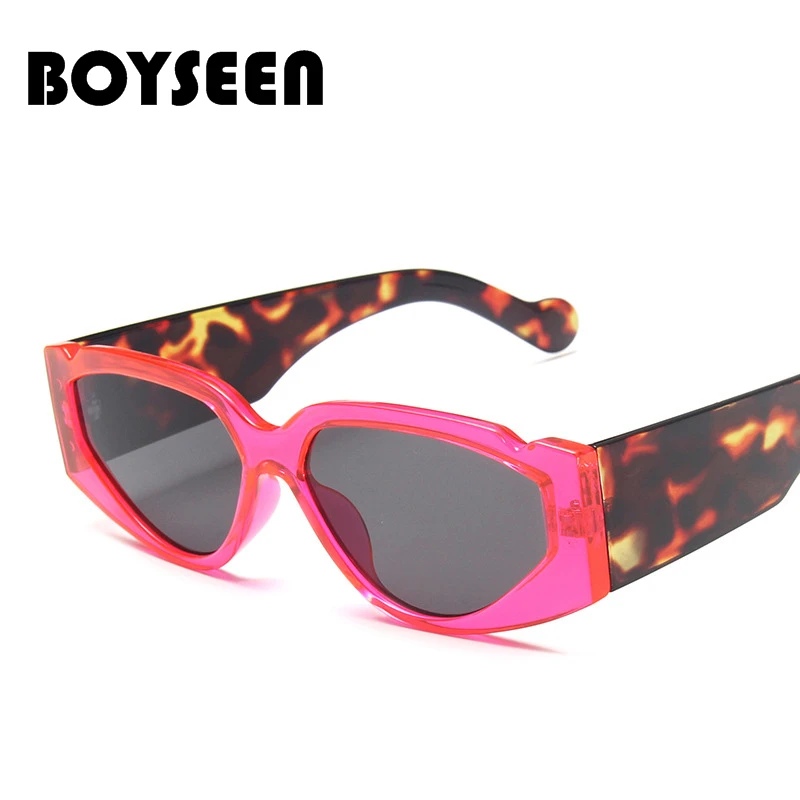 BOYSEEN Новые солнцезащитные очки в маленькой оправе кошачий глаз женские