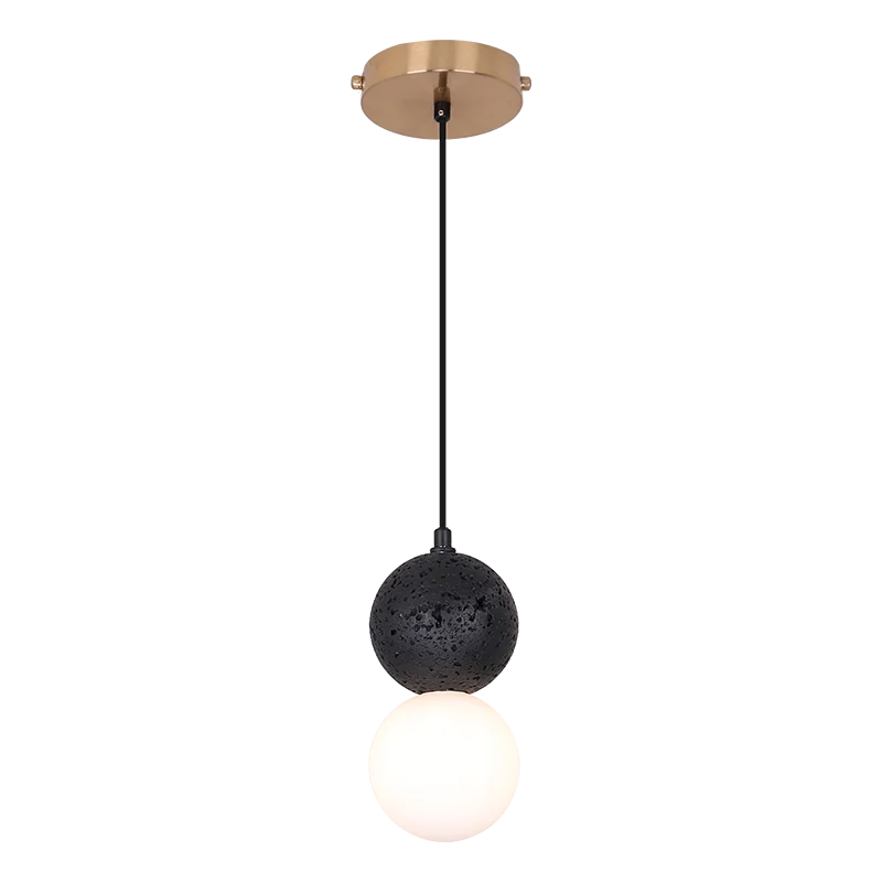 Скандинавский подвесной светильник из искусственного цемента стеклянная лампа