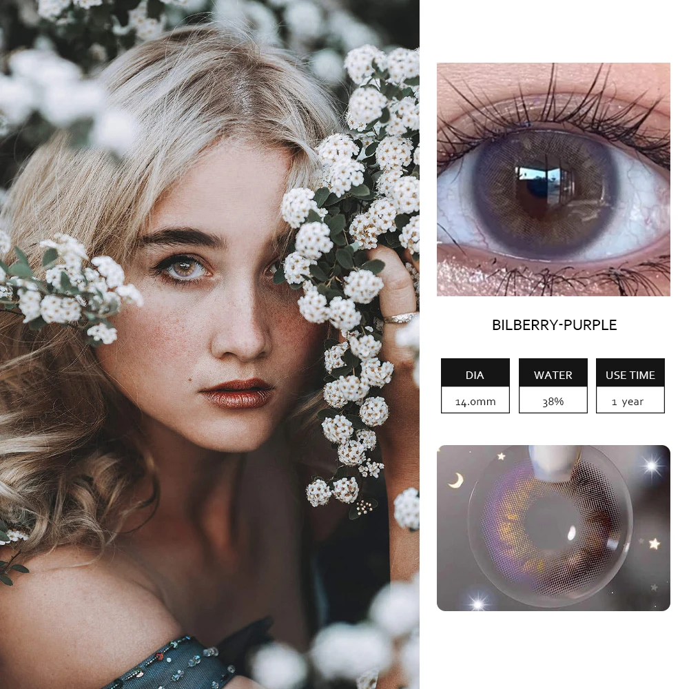 OVOLOOK-2PCS/пара линз 6 тонов цветов ed линзы для контактные глаз ежегодное