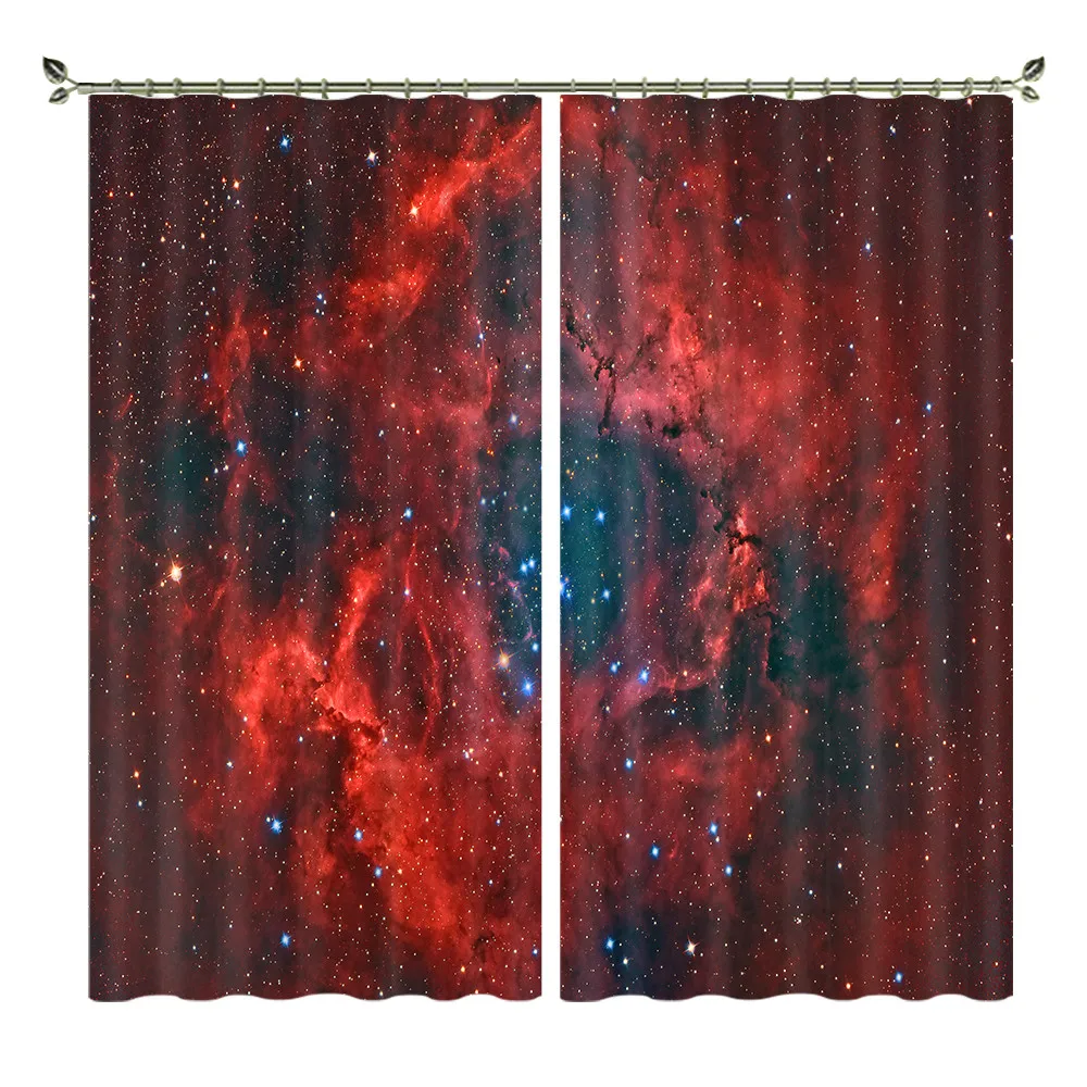 Космическая планета черная дыра личности 3D затемненные шторы на карту