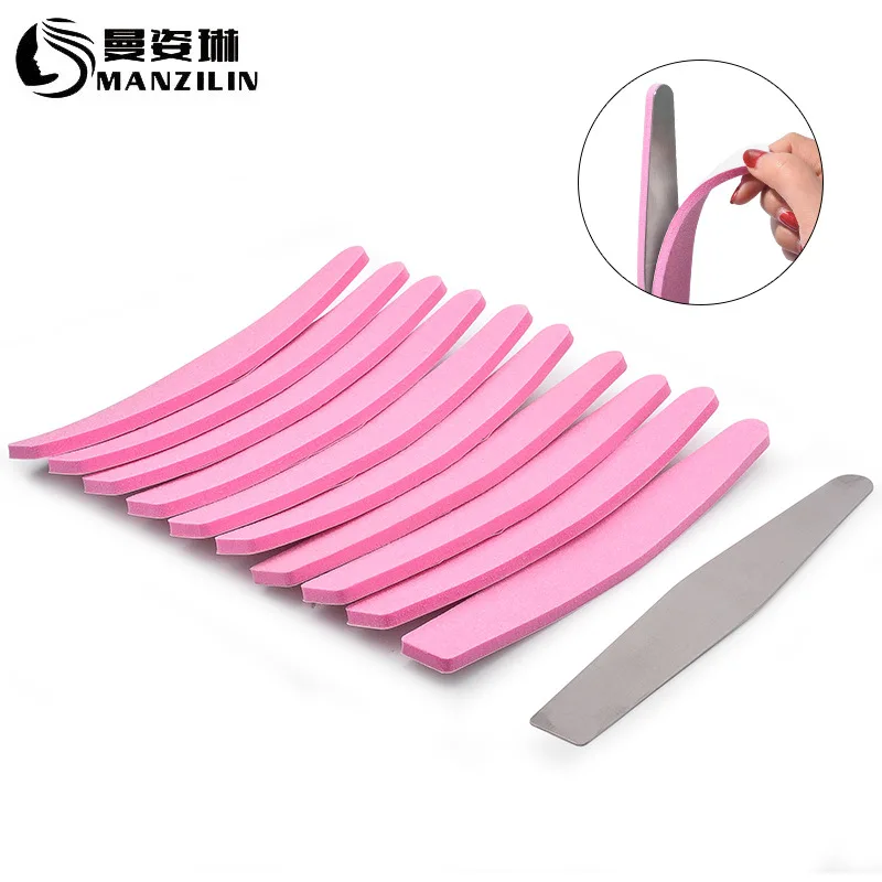 10 шт пилочка для ногтей розовый шлифовальный буферный блок Маникюр Полировка| |