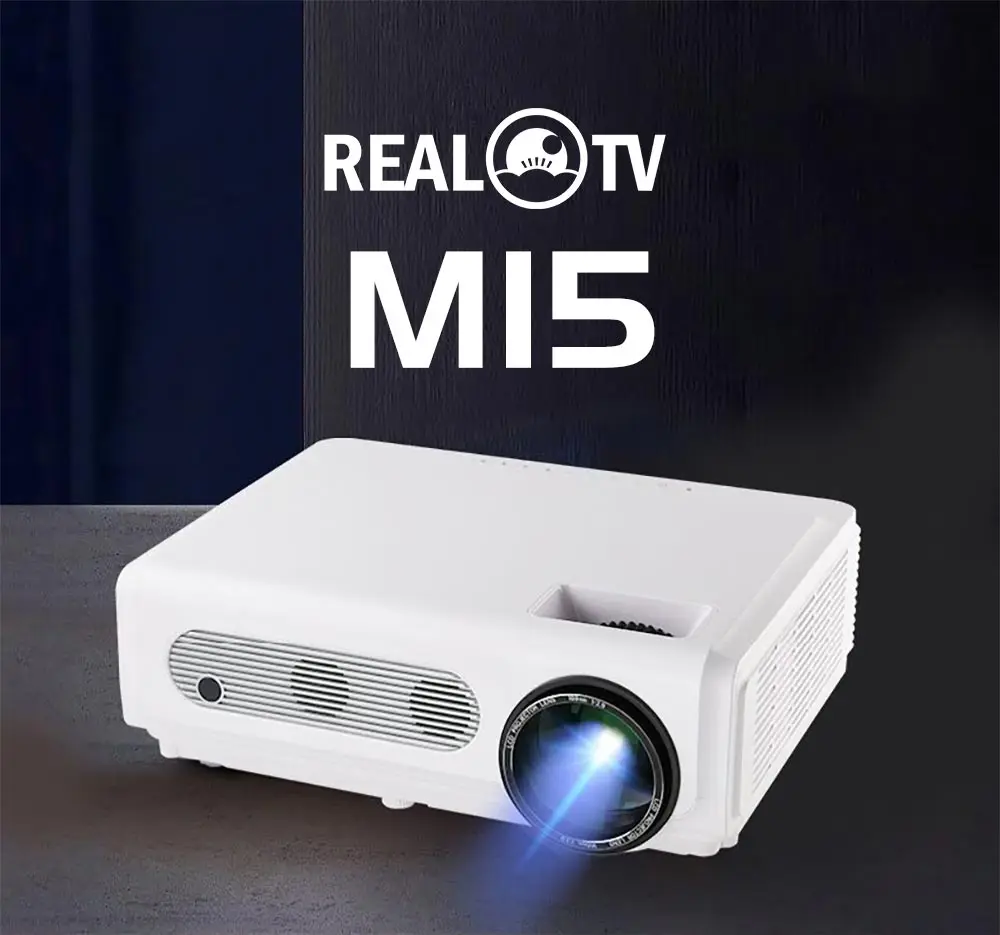 REAL TV M15 1080p проектор 4k 6500 люмен кинопроектор видеопроектор HDMI-совместимый USB AV |