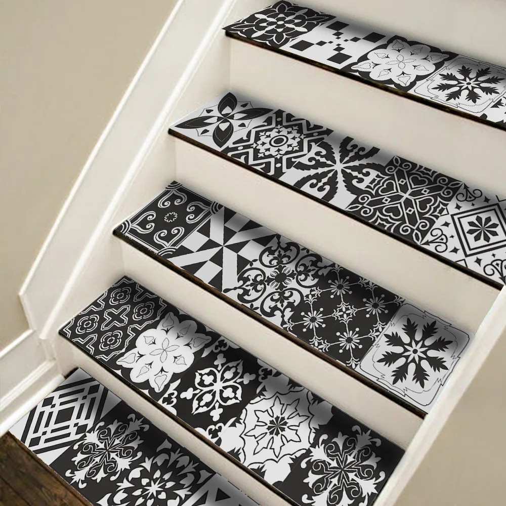 7 шт./компл. многофункциональные напольные наклейки традиционные плитки