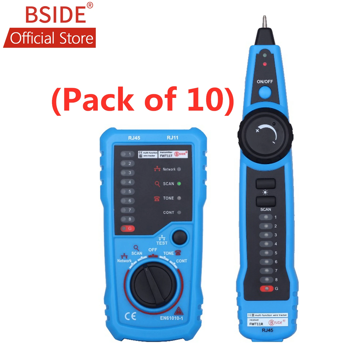 BSIDE FWT11 сетевой кабель тестер RJ11 RJ45 телефонный провод трекер тонер Ethernet LAN линия Finder(упаковка из 10