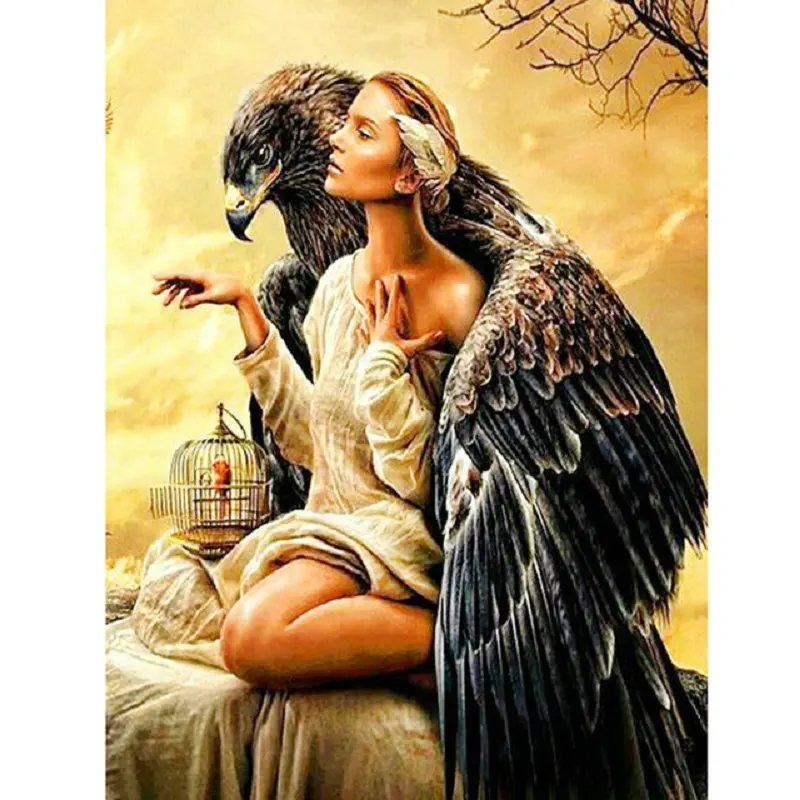 Алмазная живопись &quotсделай сам&quot картина с гигантским орлом полная квадратная