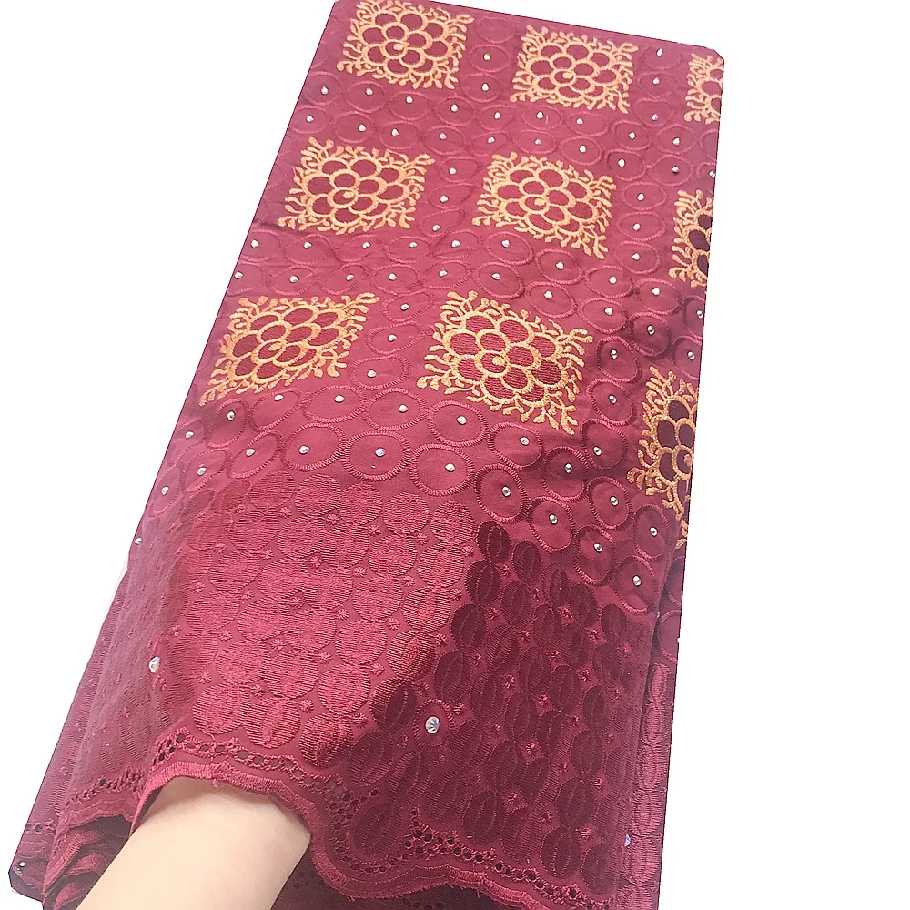 

Latest Nigerian Swiss Voile Lace In Switzerland Aqua Purple Wedding Dry Lace Fabrics High Quality Cotton Lace Fabric For Women