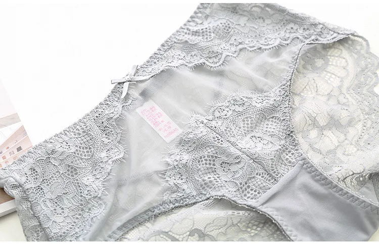 Прозрачный комплект нижнего белья для молодых девушек кружевной ультратонкий
