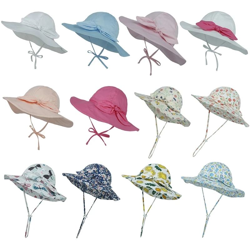 

Summer Baby Sun Hat Baby Girls Bucket Infant UV Protection Hats