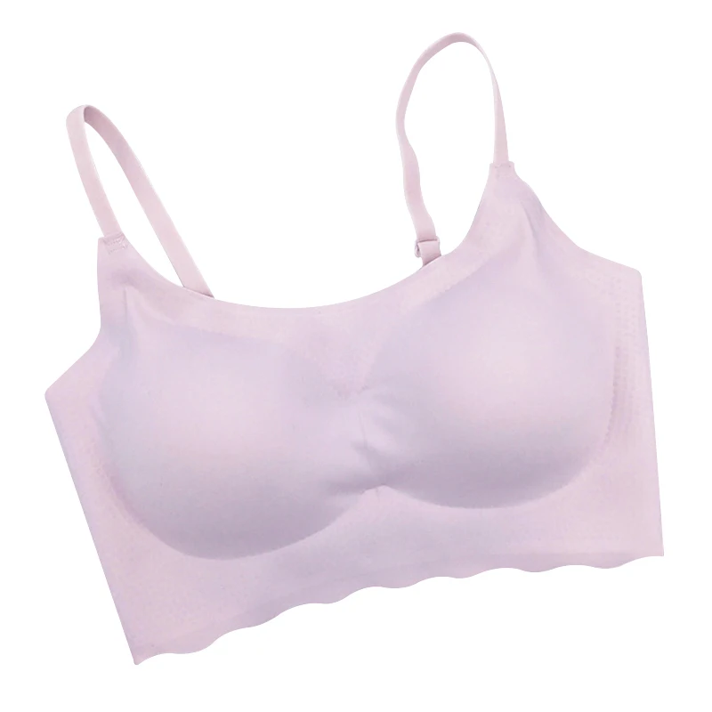 Хорошая здоровый бесшовный мягкий спортивный бюстгальтер без косточек для сна с