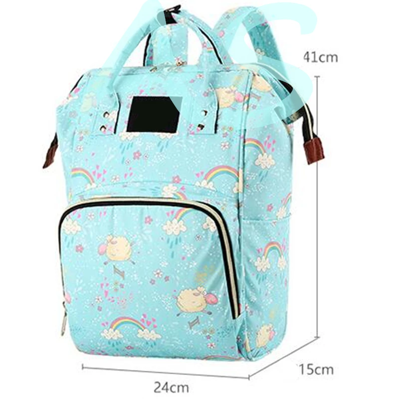 

Mummy Bag Printed Rainbow Large Capacity Double Shoulder Mother And Baby Bag Mother Bag Diaper Bag Nappy Bag