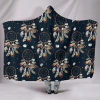dream catcher 3d printed wearable blanket adults for kids various types hooded blanket fleece blanket 02