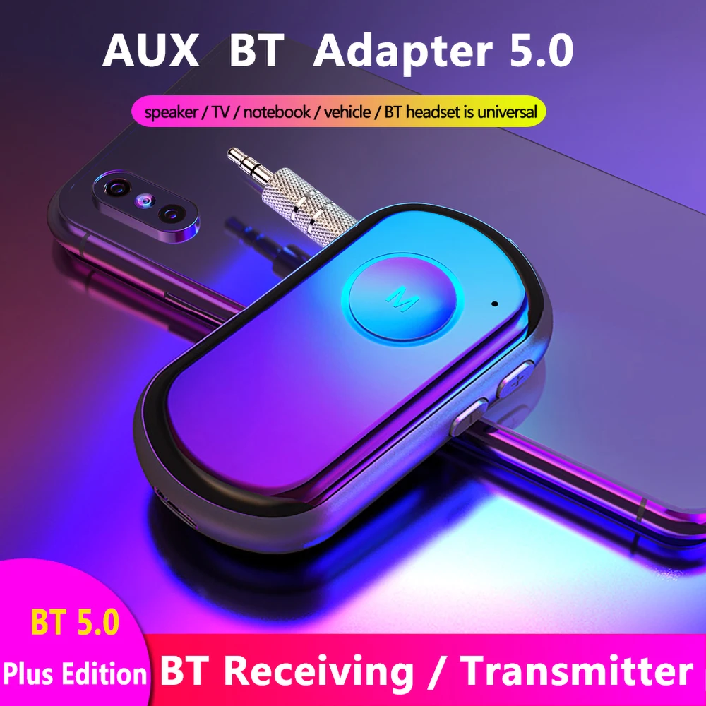 

Для Bluetooth 5,0 передатчик приемник 3,5 мм AUX разъем Музыкальный беспроводной аудио адаптер гарнитура автомобильный комплект для ТВ наушники Дин...