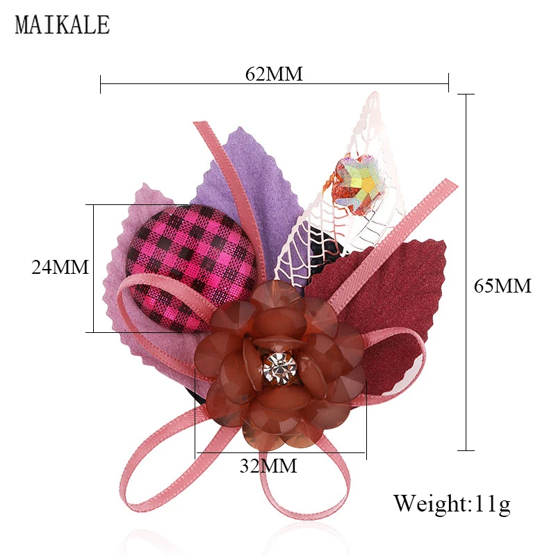 Женская акриловая брошь MAIKALE Корейская в виде цветка буньерка шаль для девочек |