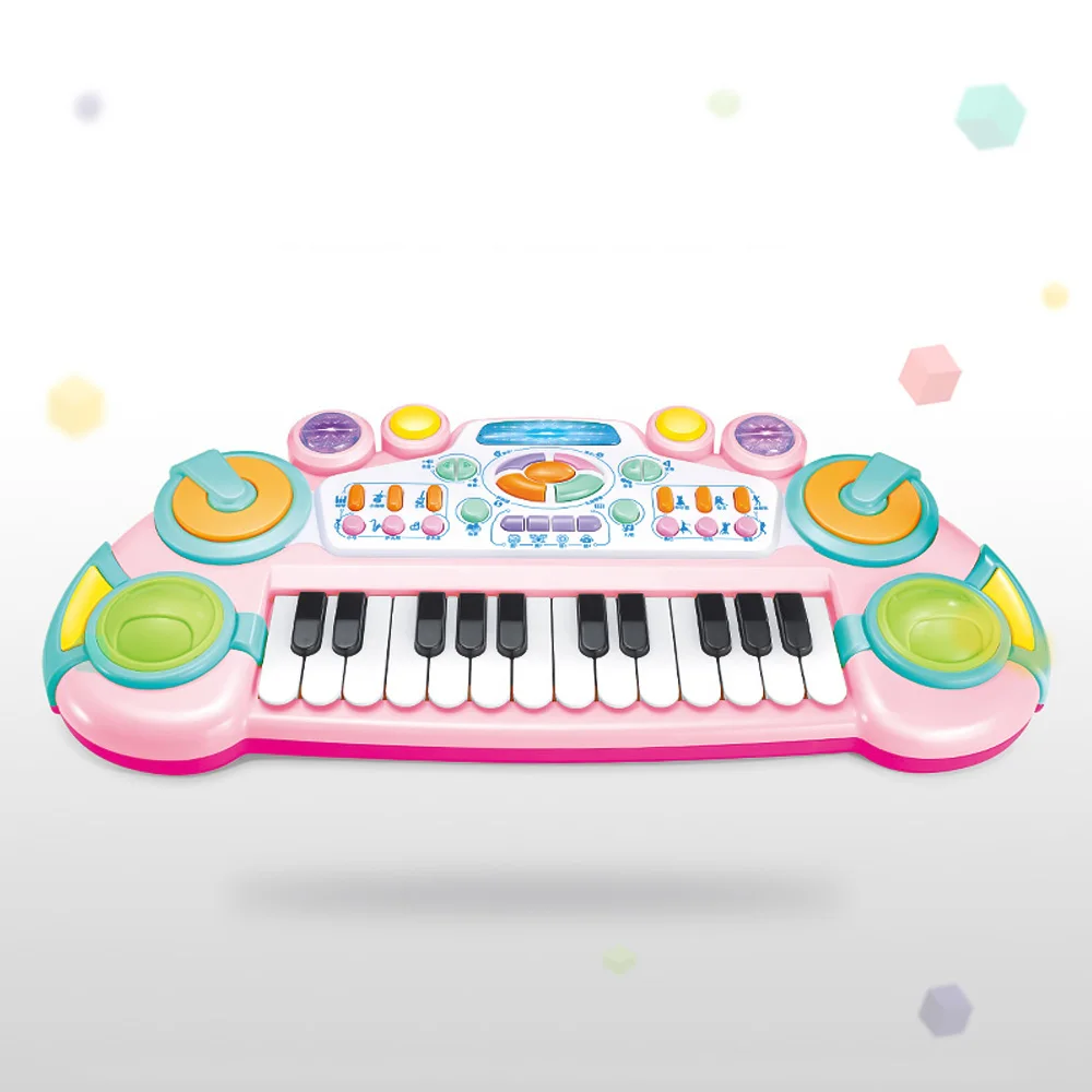 24 Keys Kids Electronic Piano Keyboard Music Education Toy with Colorful Lights for Children Toddler(Random Color Delivery) | Спорт и