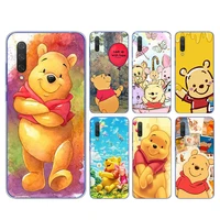 winnie the pooh for xiaomi mi 11i 11 10t 10i 9t 9 a3 8 note 10 ultra lite pro 5g cc9 se soft transparent phone case