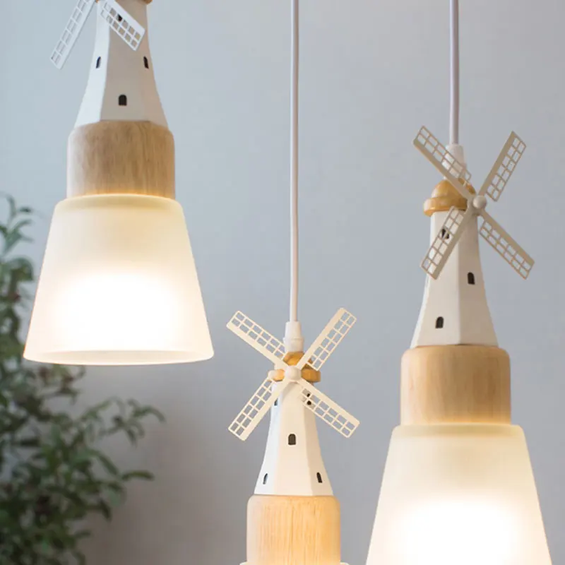 

Nordic Bedside Chandelier Bedroom Study Coffee Shop Children's Room Three Glass Chandelier Cute Lamp Led Lights