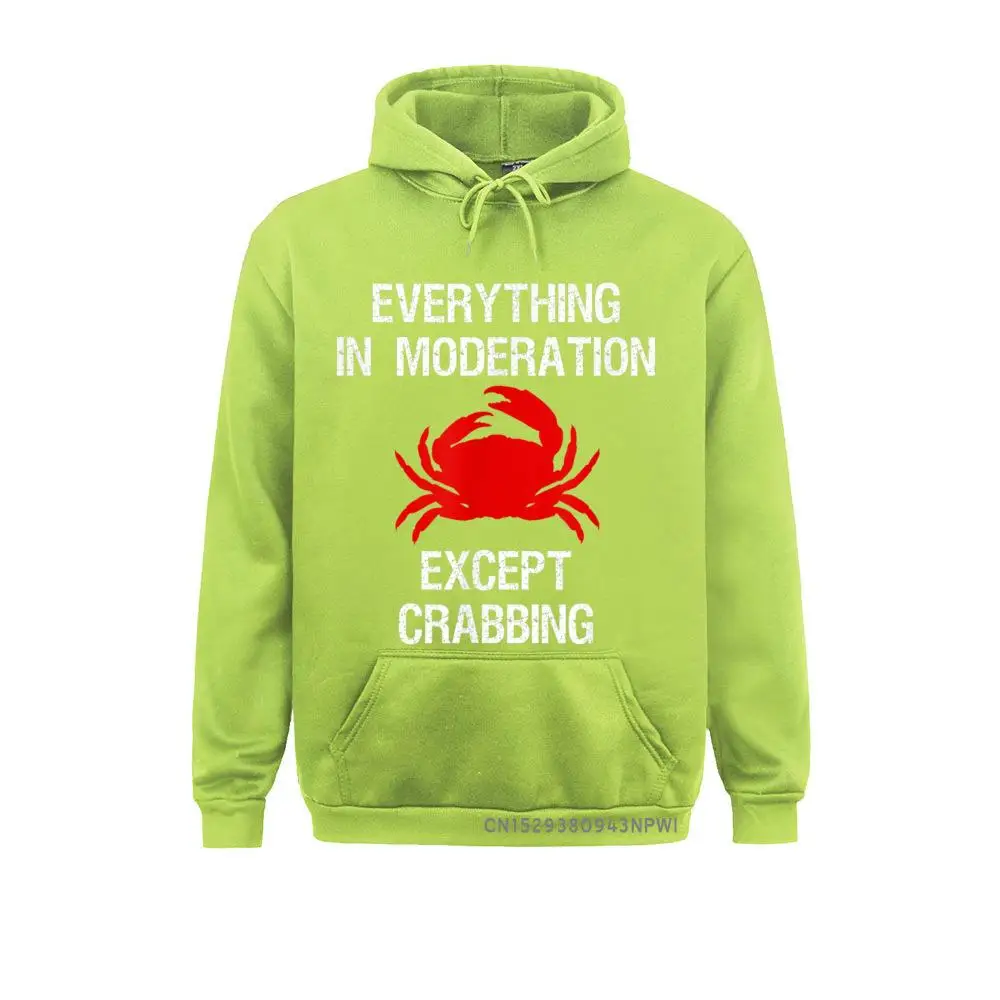 Пуловер Crabbing-забавные свитшоты в стиле хип-хоп с умеренными рисунками крабов и