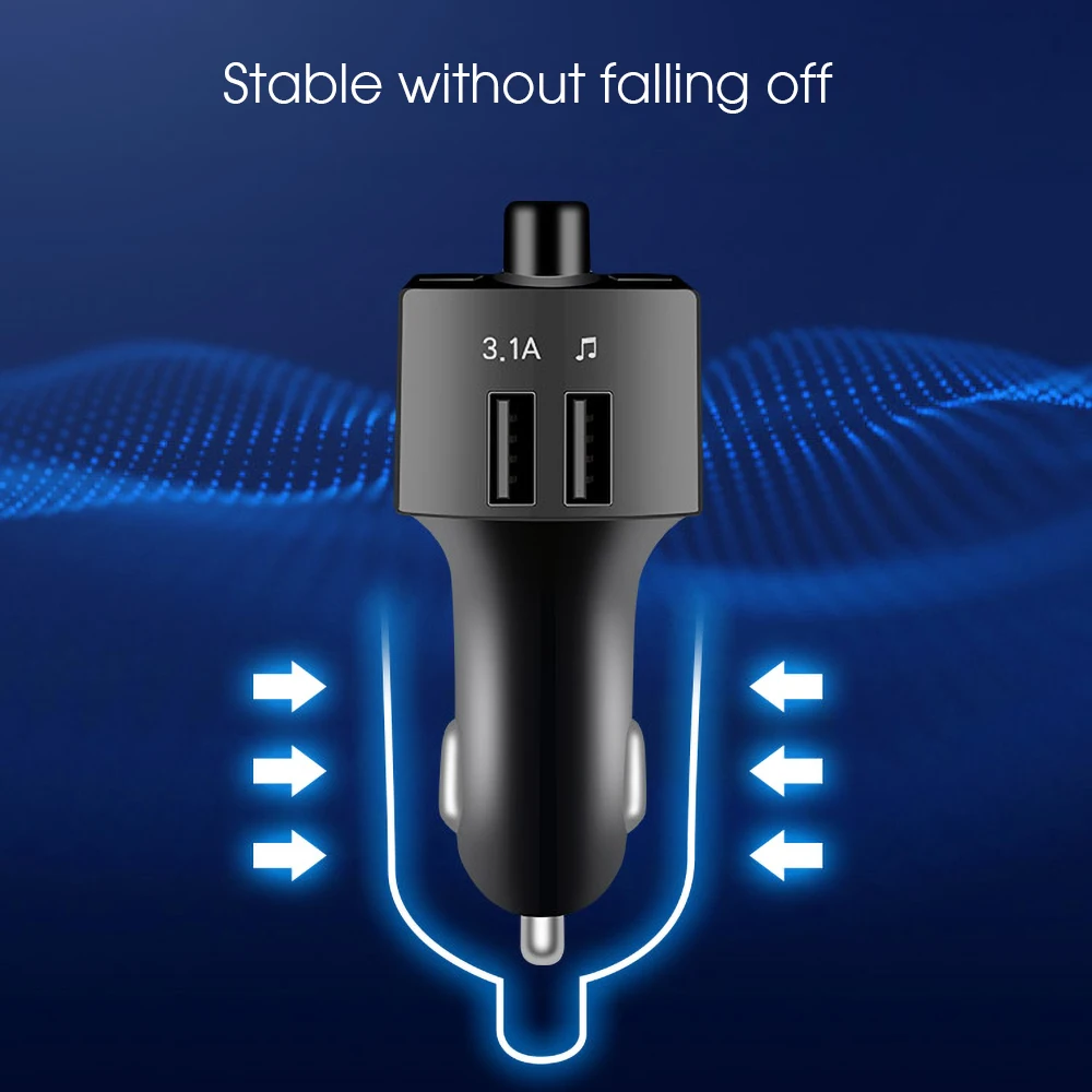 Автомобильный FM трансмиттер с двумя USB портами 3 1 А|FM-трансмиттеры| |