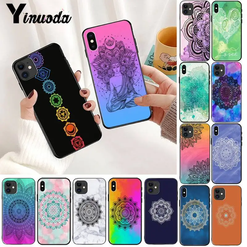Чехол для телефона Yinuoda Мандала чакра Йога iPhone 11 8 7 6 6S Plus X XS MAX 5 5S SE 2020 XR pro |