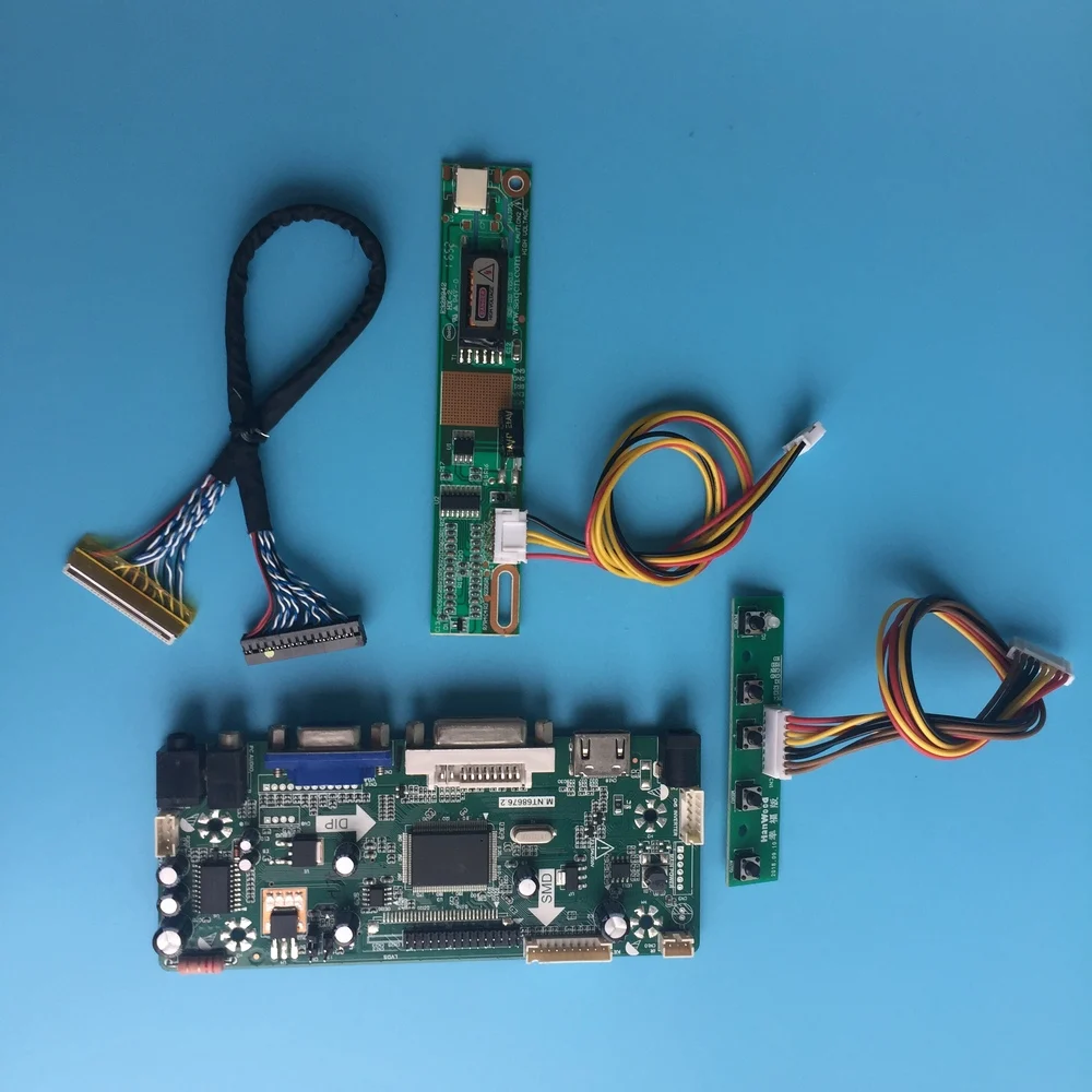 Плата контроллера LP141WX1(TL)(E1)(TL)(E3)(TL)(E6)(TL)(G1) 1280*800 14 1 &quotM.NT68676 30pin LG DIY VGA LVDS