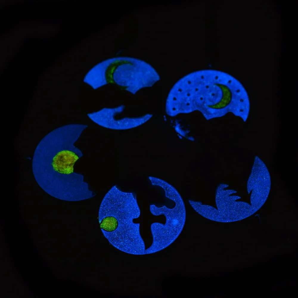 

25mm Romantic Luminous Fluorescent Moon Cloud Bird Glow In Dark Pendants Choker Necklace For Women Gift Glow In Dark Jewelry