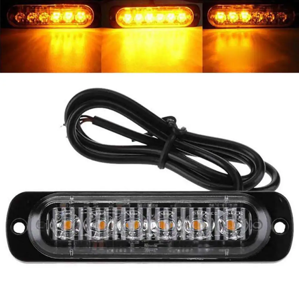 

12-24v 18W Mini 6LED Light Work Bar Lamp Driving Fog Off road SUV Auto Car Boat Truck Ultra Thin Flash Lamp Warning Lamp tx